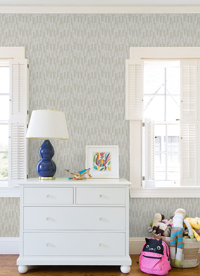 erik-light-grey-building-blocks-wallpaper-york-wallcoverings-4066-26509 - York Wallcoverings Papel pintado