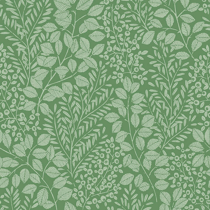 elin-green-berry-botanical-wallpaper-york-wallcoverings-4066-26515 - York Wallcoverings Papel pintado