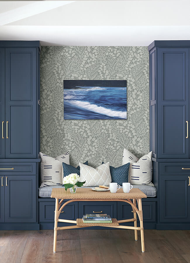 elin-charcoal-berry-botanical-wallpaper-york-wallcoverings-4066-26519 - York Wallcoverings Papel pintado