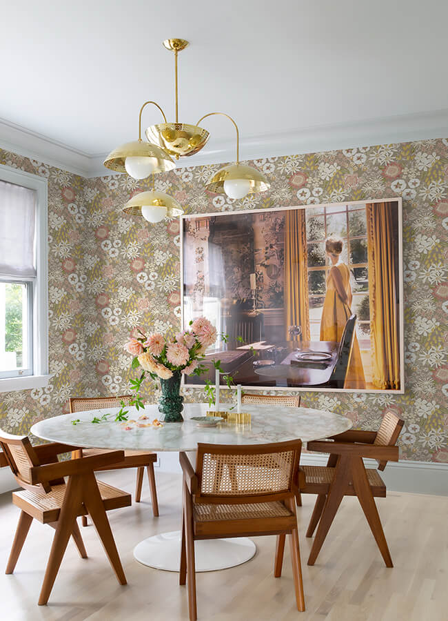 karina-neutral-wildflower-garden-wallpaper-york-wallcoverings-4066-26521 - York Wallcoverings Papel pintado