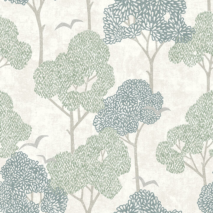 lykke-green-textured-tree-wallpaper-york-wallcoverings-4066-26542 - York Wallcoverings Papel pintado