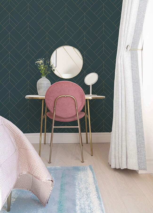 sander-slate-geometric-wallpaper-york-wallcoverings-4066-26546 - York Wallcoverings Papel pintado