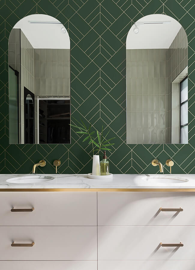 sander-evergreen-geometric-wallpaper-york-wallcoverings-4066-26550 - York Wallcoverings Papel pintado