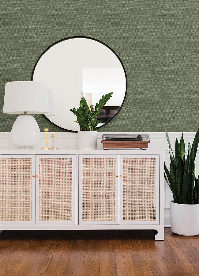 malin-moss-faux-grasscloth-wallpaper-york-wallcoverings-4066-26561 - York Wallcoverings Papel pintado