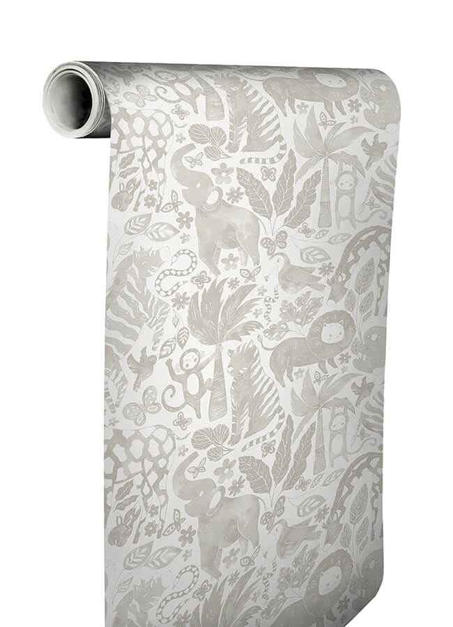 Sweet Safari Taupe Peel and Stick Wallpaper - York Wallcoverings - NUS4852 - York Wallcoverings Wallpaper