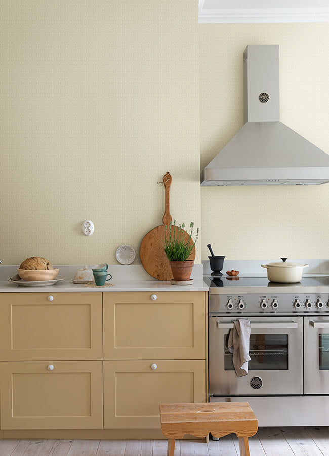 athena-cream-scalloped-botanical-wallpaper-york-wallcoverings-4080-15913 - York Wallcoverings Wallpaper