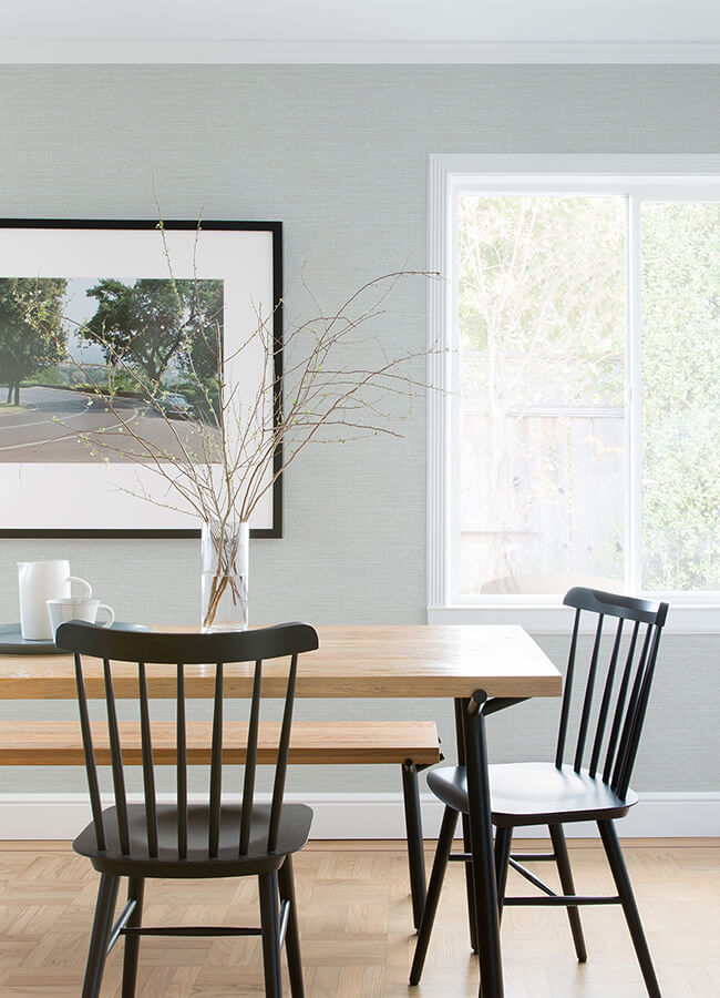 agave-grey-faux-grasscloth-wallpaper-york-wallcoverings-4080-24278 - York Wallcoverings Wallpaper