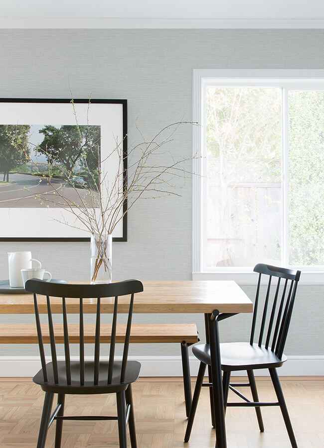 Agave Grey Faux Grasscloth Wallpaper - York Wallcoverings - 4080-24278 - York Wallcoverings Wallpaper