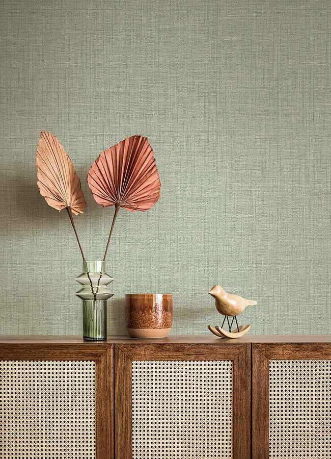Lanister Green Texture Wallpaper - York Wallcoverings - 4080-26235 - York Wallcoverings Wallpaper