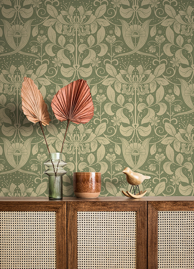 berit-green-floral-crest-wallpaper-york-wallcoverings-4080-83126