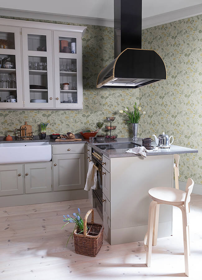 magdalena-light-green-dandelion-wallpaper-york-wallcoverings-4080-92134 - York Wallcoverings Wallpaper