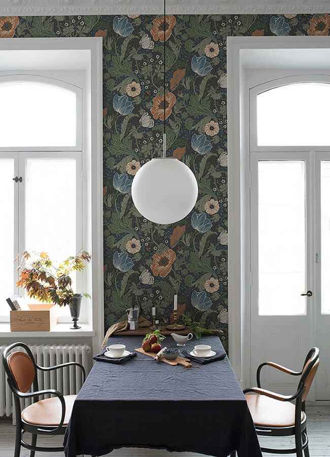 Anemone Multicolor Floral Wallpaper - York Wallcoverings - 4080-33003 - York Wallcoverings Wallpaper