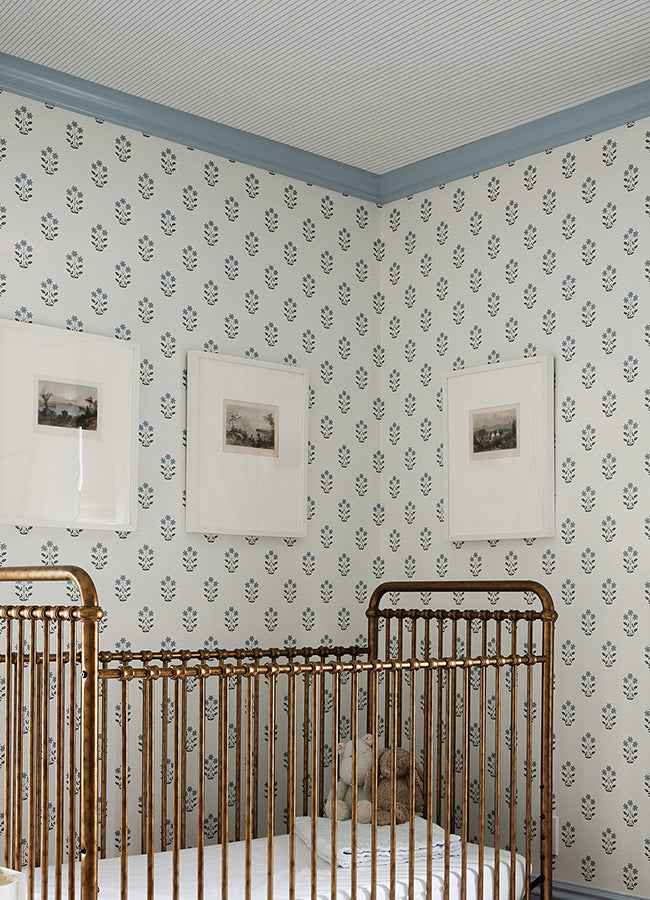 Oliver Heather Simple Stripe Wallpaper - York Wallcoverings - AST4970 - York Wallcoverings Wallpaper