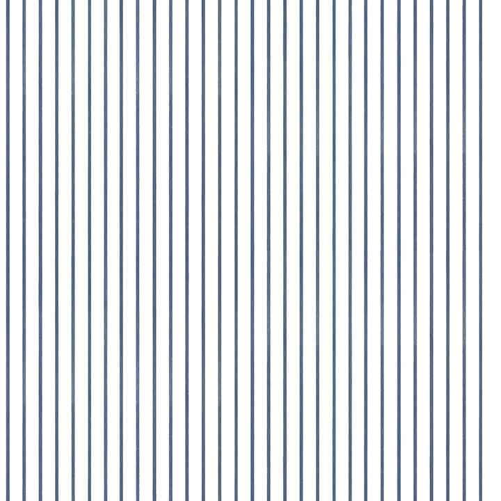 Oliver Navy Simple Stripe Wallpaper - York Wallcoverings - AST4971 - York Wallcoverings Wallpaper