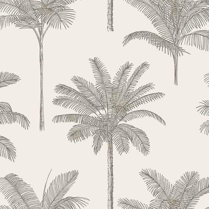 Taj Beige Palm Trees Wallpaper - York Wallcoverings - DD139163