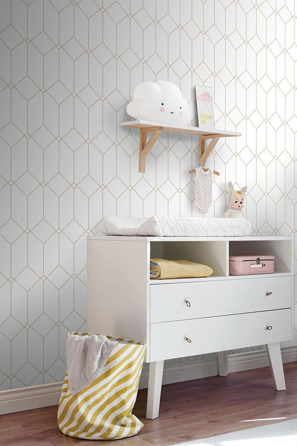 trilliant-white-art-deco-motif-wallpaper-york-wallcoverings-dd139223 - York Wallcoverings Wallpaper