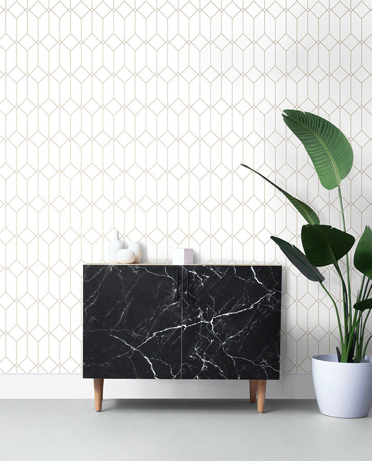 trilliant-white-art-deco-motif-wallpaper-york-wallcoverings-dd139223 - York Wallcoverings Wallpaper