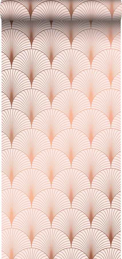 Lempicka Pink Art Deco Motif Wallpaper - York Wallcoverings - DD139229 - York Wallcoverings Wallpaper