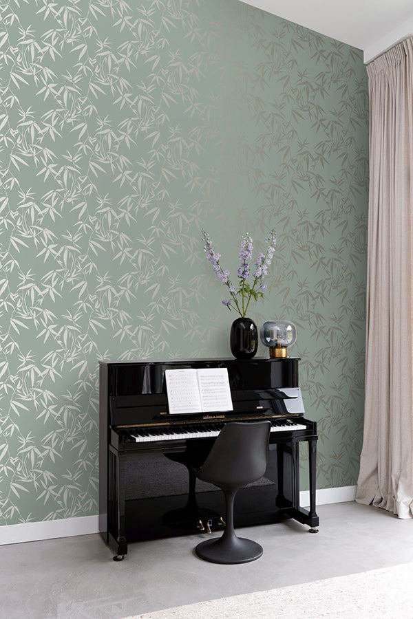 guadua-green-bamboo-leaves-wallpaper-york-wallcoverings-dd347736 - York Wallcoverings Wallpaper