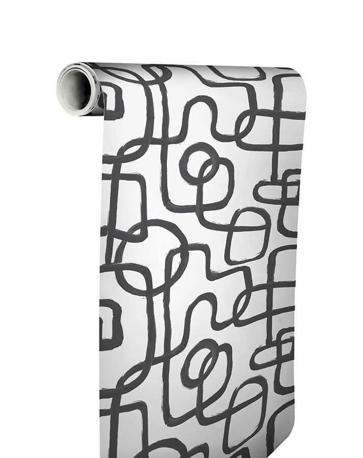 black-niko-peel-and-stick-wallpaper-york-wallcoverings-nus4940 - York Wallcoverings Wallpaper