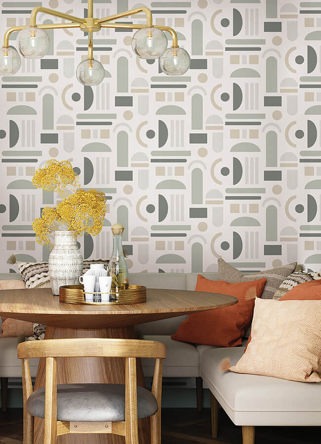 Sage Wiles Peel & Stick Wallpaper - York Wallcoverings - NUS4943 - York Wallcoverings Wallpaper