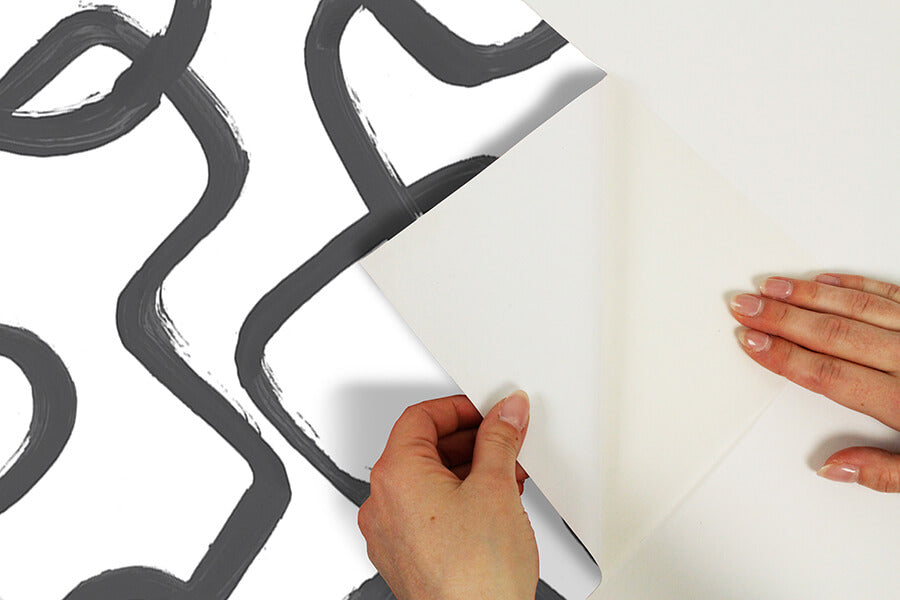 Black Niko Peel & Stick Wallpaper - York Wallcoverings - NUS4940 - York Wallcoverings Wallpaper