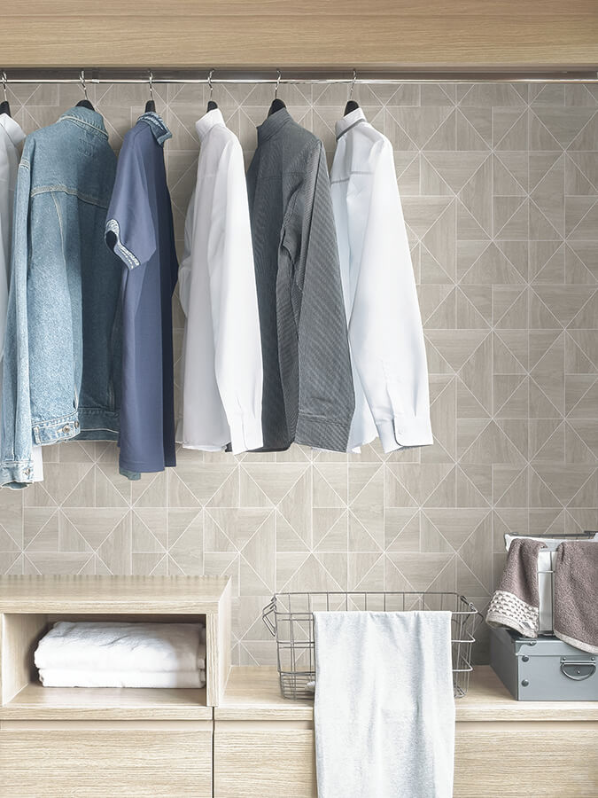 taupe-lazlo-peel-and-stick-wallpaper-york-wallcoverings-nus4408 - York Wallcoverings Wallpaper