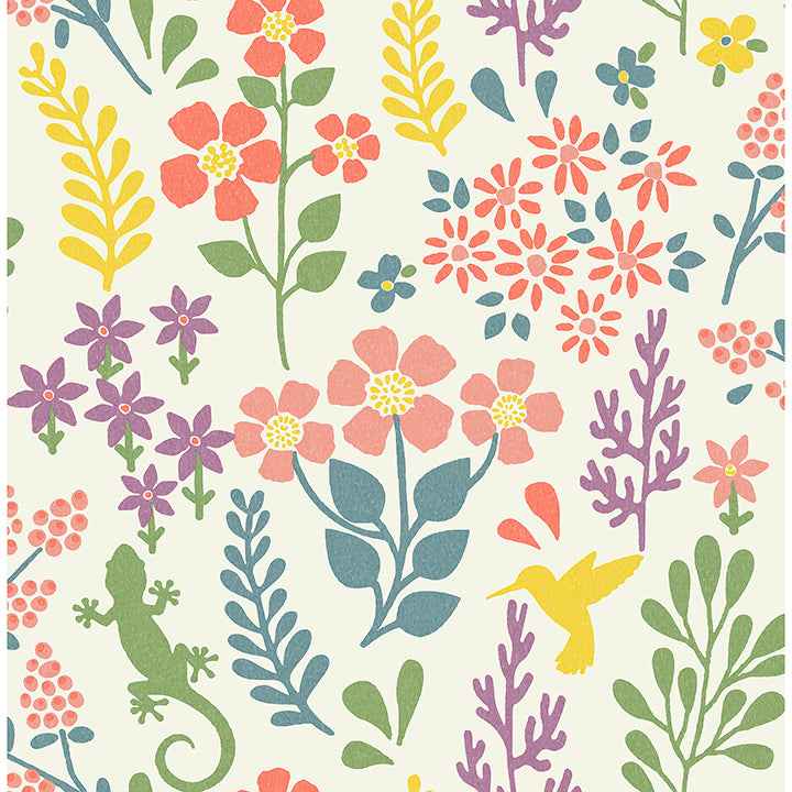 Karina Multicolor Meadow Wallpaper - York Wallcoverings - 2980-26172 - York Wallcoverings Wallpaper