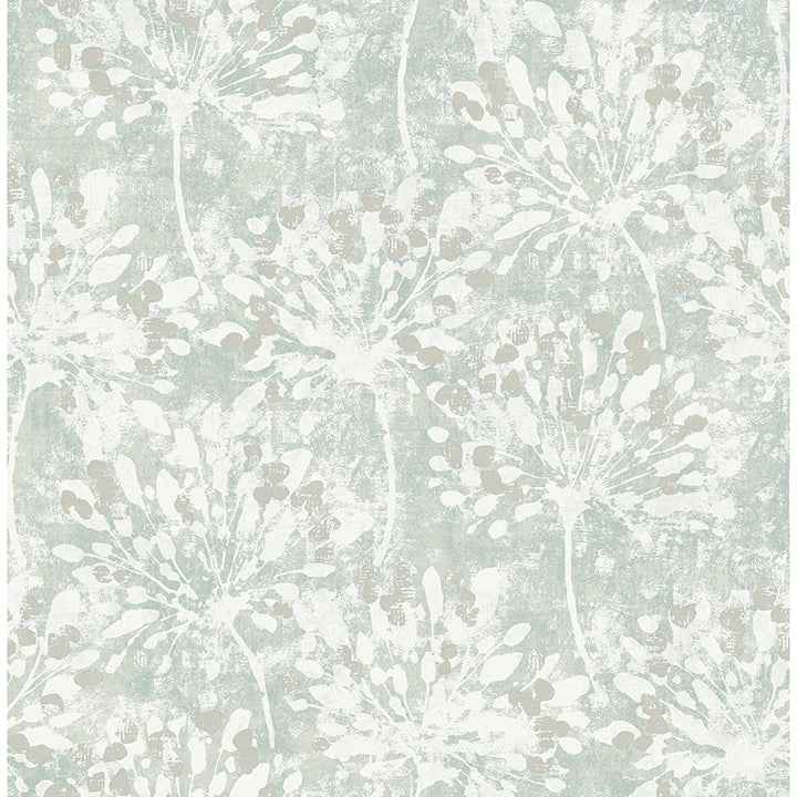 Dori Light Green Painterly Floral Wallpaper - York Wallcoverings - 2980-26191