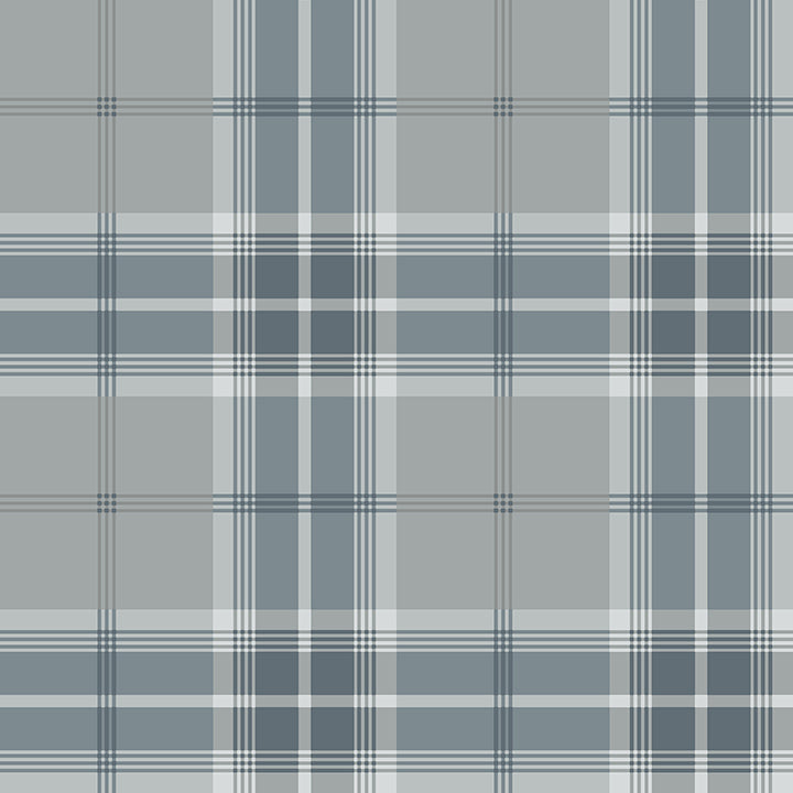 Sala Blue Plaid Wallpaper - York Wallcoverings - 2980-92120 - York Wallcoverings Wallpaper
