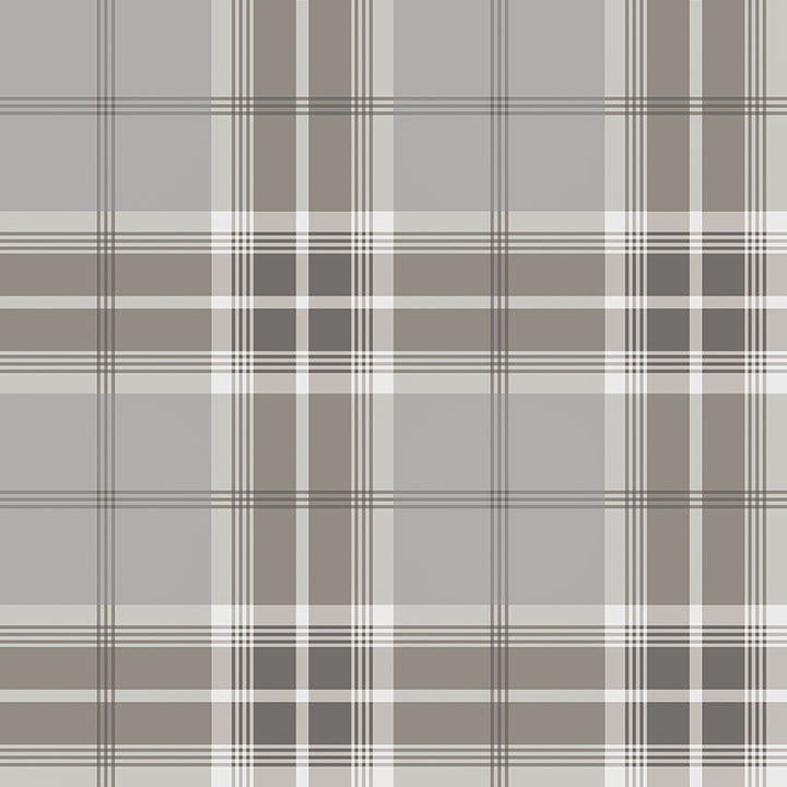Sala Neutral Plaid Wallpaper - York Wallcoverings - 2980-92121 - York Wallcoverings Wallpaper