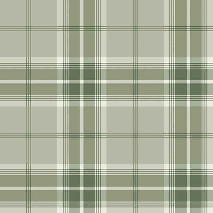 Sala Green Plaid Wallpaper - York Wallcoverings - 2980-92122 - York Wallcoverings Wallpaper