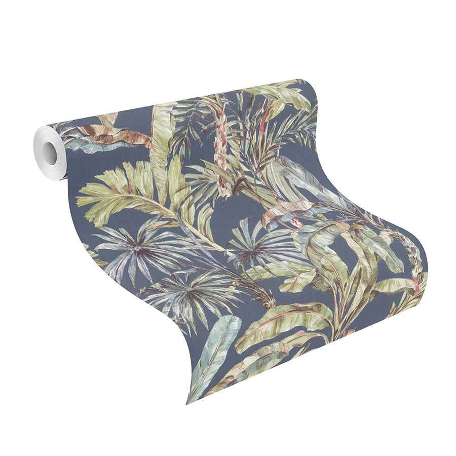 Calle Blue Tropical Wallpaper - York Wallcoverings - 2980-485288 - York Wallcoverings Wallpaper