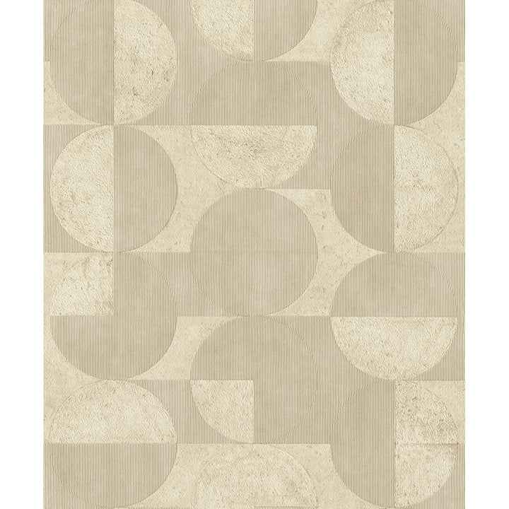 Barcelo Beige Circles Wallpaper - York Wallcoverings - 2980-521337