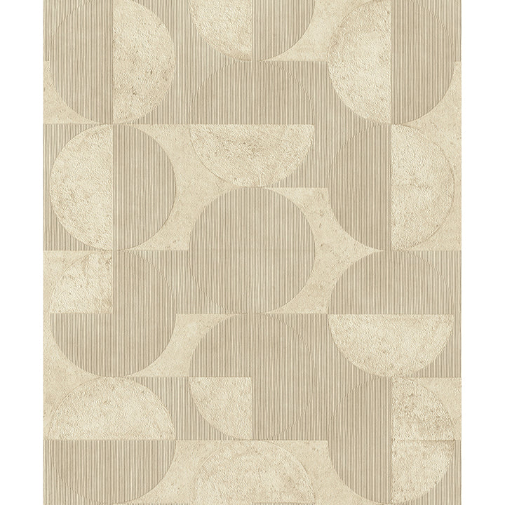 Barcelo Beige Circles Wallpaper - York Wallcoverings - 2980-521337 - York Wallcoverings Wallpaper