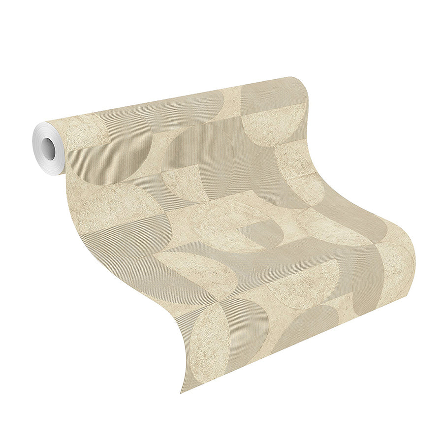 Barcelo Beige Circles Wallpaper - York Wallcoverings - 2980-521337 - York Wallcoverings Wallpaper