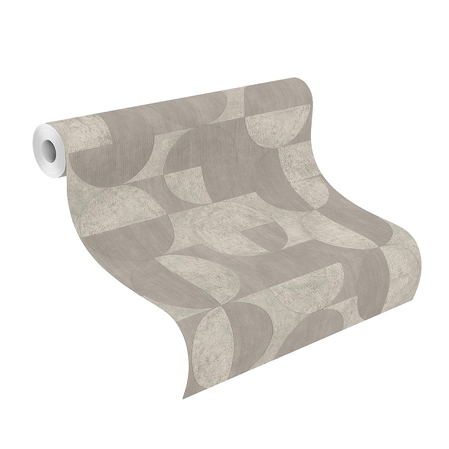 Barcelo Grey Circles Wallpaper - York Wallcoverings - 2980-521351 - York Wallcoverings Wallpaper