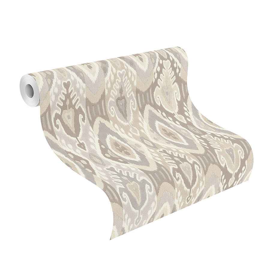 Villon Light Grey Ikat Wallpaper - York Wallcoverings - 2980-560558 - York Wallcoverings Wallpaper