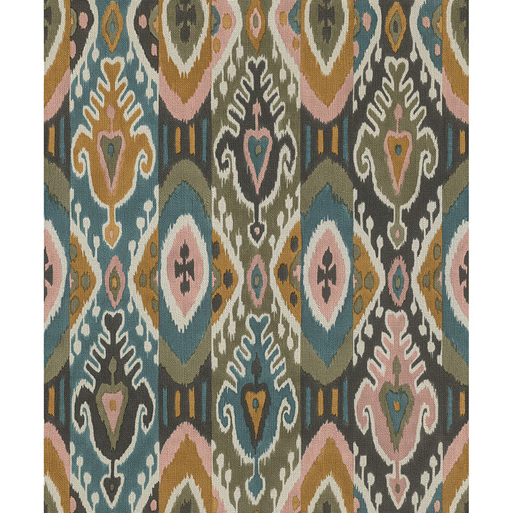 Villon Mustard Ikat Wallpaper - York Wallcoverings - 2980-560572 - York Wallcoverings Wallpaper