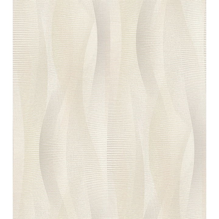 Currin Neutral Wave Wallpaper - York Wallcoverings - 2980-651515 - York Wallcoverings Wallpaper