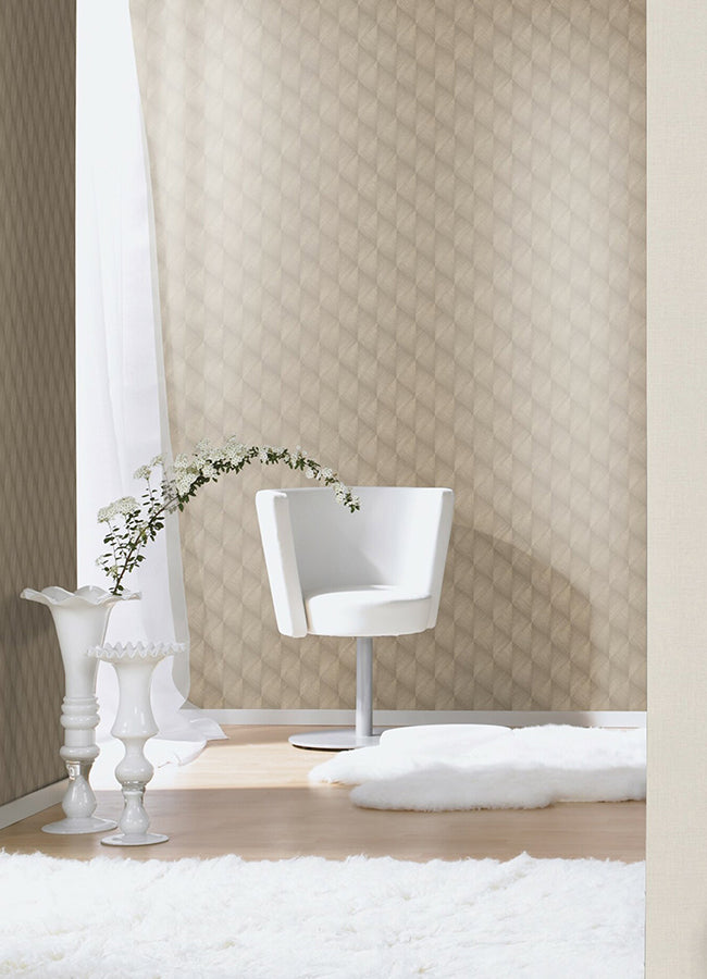 Miro Brown Geo Wallpaper - York Wallcoverings - 2980-687934 - York Wallcoverings Wallpaper
