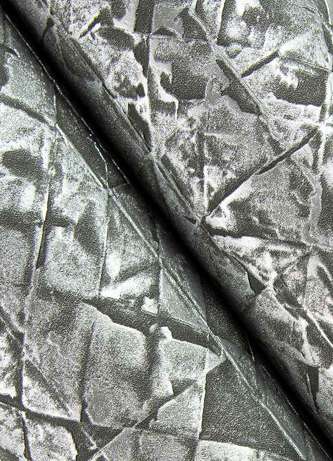 Arbus Black Geo Wallpaper - York Wallcoverings - 2980-704358 - York Wallcoverings Wallpaper