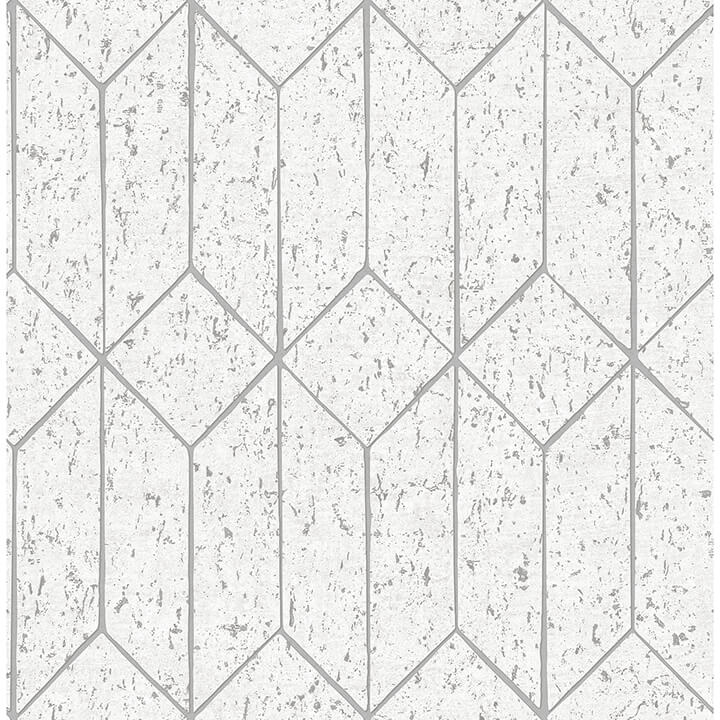 hayden-white-concrete-trellis-wallpaper-york-wallcoverings-4125-26700 - York Wallcoverings Papel pintado