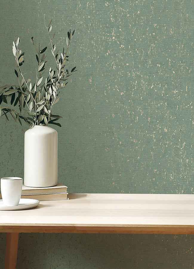 Callie Mint Concrete Wallpaper - York Wallcoverings - 4125-26709 - York Wallcoverings Wallpaper