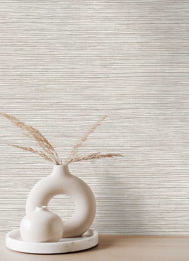 alton-light-grey-faux-grasscloth-wallpaper-york-wallcoverings-4125-26714 - York Wallcoverings Papel pintado