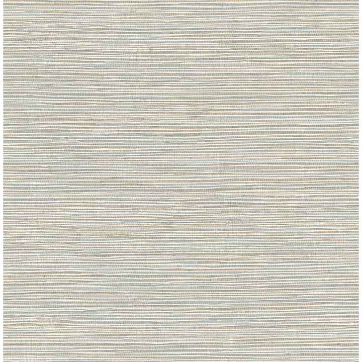 Alton Light Blue Faux Grasscloth Wallpaper - York Wallcoverings - 4125-26719