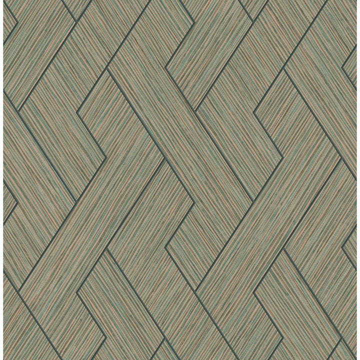 ember-copper-geometric-basketweave-wallpaper-york-wallcoverings-4125-26726 - York Wallcoverings Wallpaper