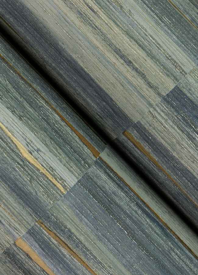 Rowan Blue Faux Grasscloth Wallpaper - York Wallcoverings - 4125-26745 - York Wallcoverings Wallpaper