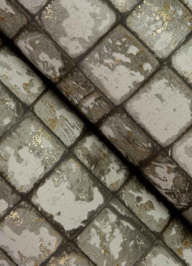 Kingsley Grey Tiled Wallpaper - York Wallcoverings - 4125-26756 - York Wallcoverings Wallpaper