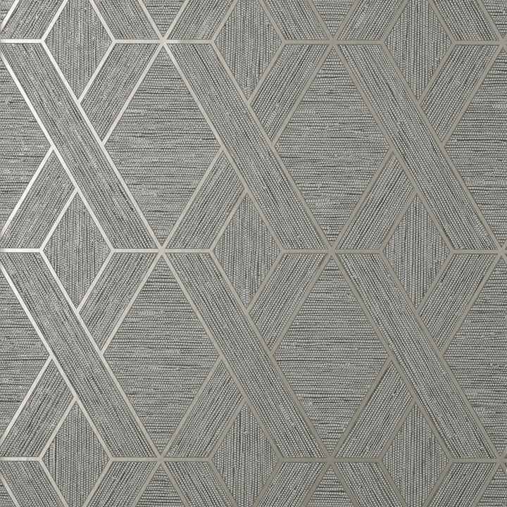 Malcolm Grey Geo Wallpaper - York Wallcoverings - FD43152 - York Wallcoverings Wallpaper